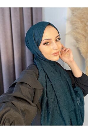 AlcanAvm Bambu Kraş Şal Petrol Rengi