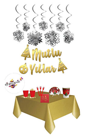 Yılbaşı temalı parti seti
