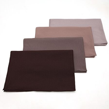 Alcanavm Levidor 4'lü Naturel Cazz Şal