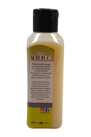 Artdeco 073R-04 Su Bazlı Parlak Vernik 140 ml