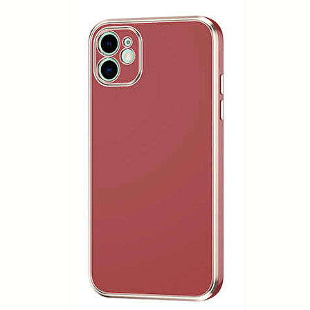 Smcase iPhone 12 Kılıf Kamera Korumalı Lazer Bark Silikon