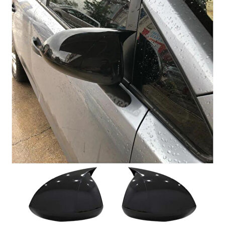 Sts Oto Aksesuar Opel Corsa D 2006-2014 Batman Yarasa Ayna Kapağı Piano Black Abs