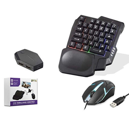 Nodar Nd762 Pubg Mobile Klavye Mouse Konsol Dönüştürücü Siyah