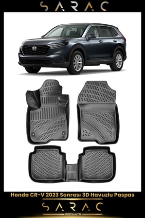 Honda Cr-v 2023 Model Araca Özel 3d Havuzlu Paspas