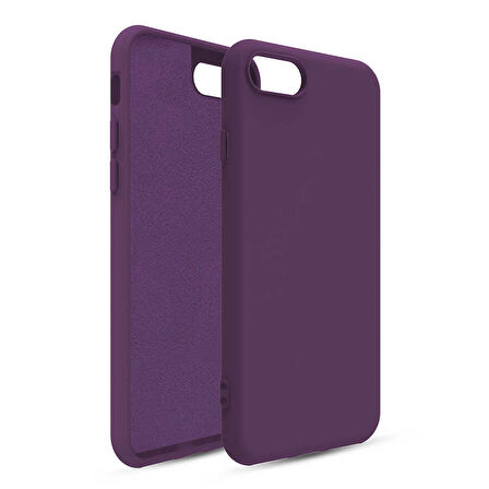 Smcase iPhone SE 2022 Kılıf Oley İçi Kadife Silikon  Nano Ekran Koruyucu