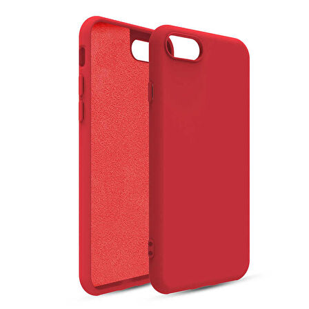 Smcase iPhone SE 2022 Kılıf Oley İçi Kadife Silikon  Nano Ekran Koruyucu
