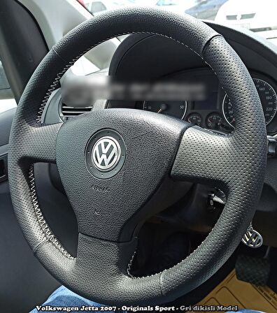 Volkswagen Caddy 2007-2010 Araca Özel Dikmeli Direksiyon Kılıfı 