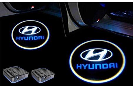 Hyundai Araçlarına Kapı Altı Led Logo Mesafe Sensörlü Yeni Nesil