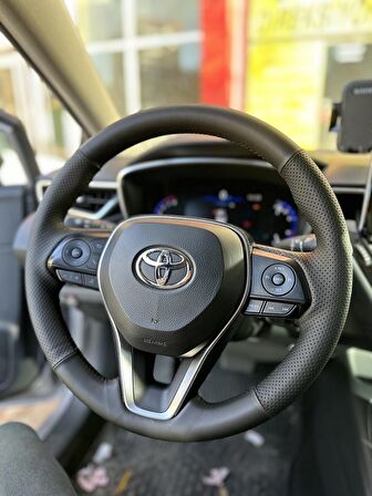 Toyota Corolla 2019-2024 Araca Özel Direksiyon Kılıfı A+ Kalite(Soft Nokta Bentley)