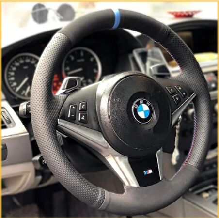 Bmw E60 Kasa Araca Özel Direksiyon Kılıfı ARACINIZIN DİREKSİYONUYLA TEYİT EDİNİZ
