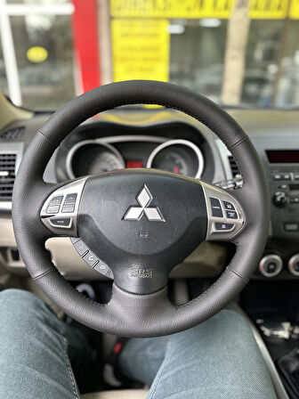 Mitsubishi Lancer 2010-2012 Araca Özel Dikmeli Direksiyon Kılıfı