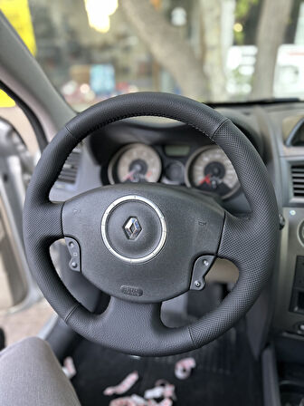 Renault Megane 2 Araca Özel Dikmeli Direksiyon Kılıfı 