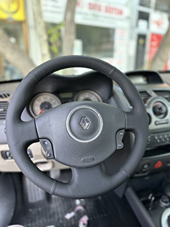 Renault Megane 2 Araca Özel Dikmeli Direksiyon Kılıfı 