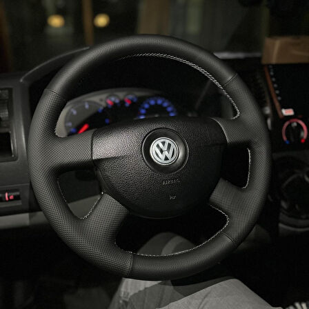Volkswagen Transporter T5 Araca Özel Dikmeli Direksiyon Kılıfı