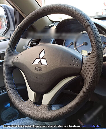 Mitsubishi L200 Araca Özel Dikmeli Direksiyon Kılıfı