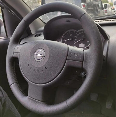 Opel Corsa C Kasa 2000-2006 Araca Özel Direksiyon Deri Kılıfı (DÜZ DERİ)
