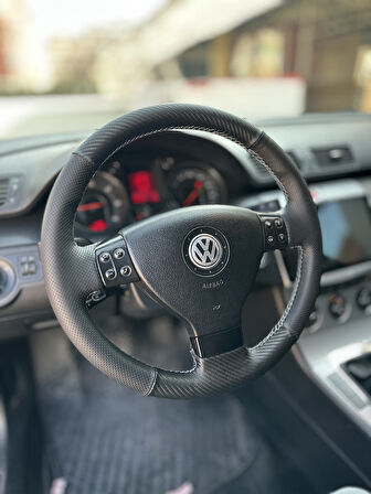 Volkswagen Golf 5 Araca Özel Direksiyon Kılıfı Nokta Karbon (Aracınızın Direksiyonuyla Teyit Ediniz)