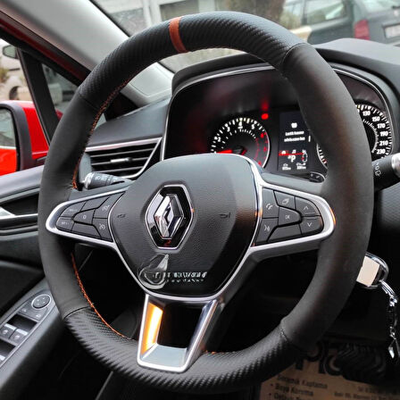 Renault Clio 5 Direksiyon Kılıfı ÜNİVARSAL KILIFTIR TAM KILIF DEĞİLDİR