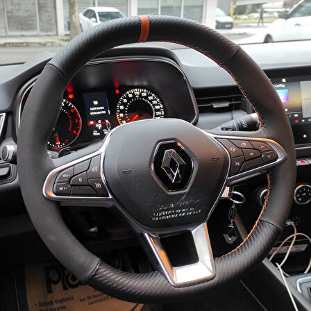 Renault Clio 5 Direksiyon Kılıfı ÜNİVARSAL KILIFTIR TAM KILIF DEĞİLDİR