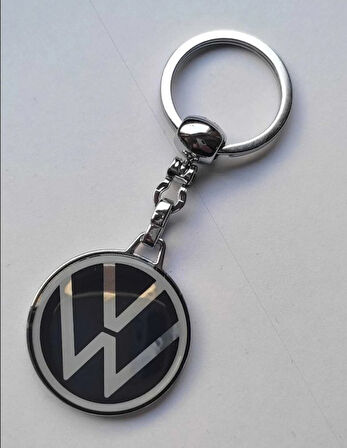 Volkswagen Logolu Damla Etiket Metal Otomobil Anahtarlığı Yeni Logo Çift  Taraflı 1.KALİTE