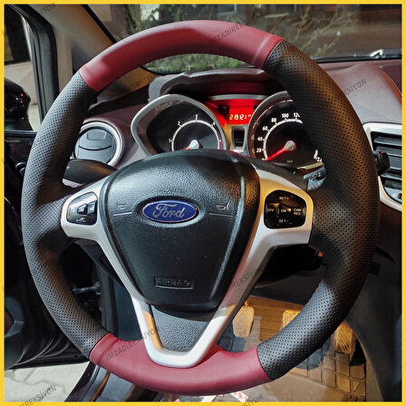 Ford Fiesta Titanyum Kasa Araca Özel Direksiyon Kılıfı