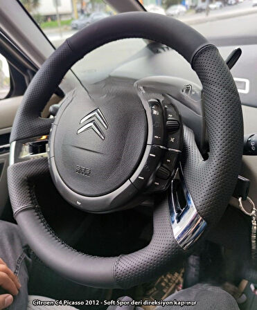 Citroen C4 Picasso 2012 Araca Özel Direksiyon Kılıfı (SOFT NOKTA BENTLEY)