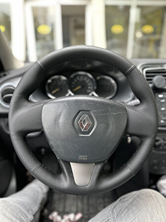 Renault Symbol 2015-2017 Araca Özel Direksiyon Kılıfı (SOFT NOKTA NAPPA)