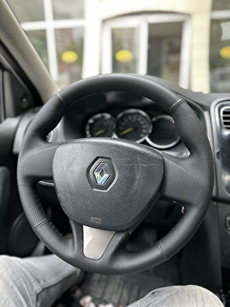 Renault Symbol 2015-2017 Araca Özel Direksiyon Kılıfı (SOFT NOKTA NAPPA)