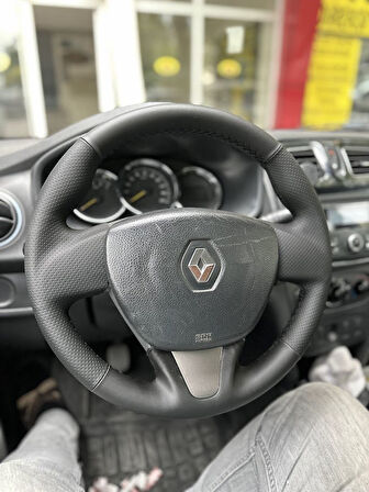 Renault Symbol 2015-2017 Araca Özel Direksiyon Kılıfı (SOFT NOKTA NAPPA)