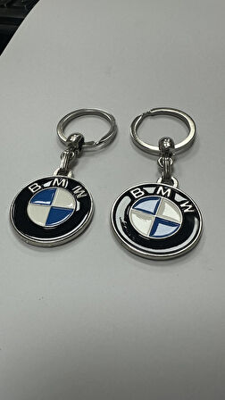BMW Logolu Metal Otomobil Anahtarlığı 2 ADET