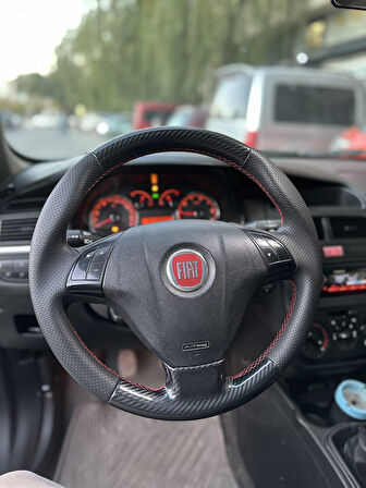 Fiat Linea Doblo- Fiorino Punto Tuşlu Araca Özel Dikmeli Direksiyon Kılıfı AÇIKLAMAMIZI OKUYUNUZ