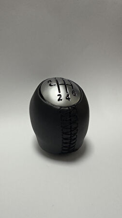 Renault Fluence / Megane 3  / Scenic 3 SİYAH Deri Vites Topuzu (6 İLERİ)