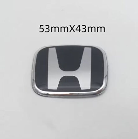 Honda Civic Uyumlu Siyah Renk Direksiyon Logosu Boy 5,5 cm Genişlik 4,5 cm