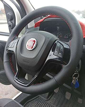 FİAT FİORİNO DOBLO ÜNİVERSAL DİKMELİ DİREKSİYON KILIFI (DERİSİZ SİMİT İÇİN)