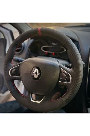 Clio 4 Faz 2 Araca Özel Direksiyon Kılıfı (ARACINIZIN DİREKSİYONUYLA TEYİT EDİNİZ)