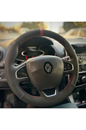 Clio 4 Faz 2 Araca Özel Direksiyon Kılıfı (ARACINIZIN DİREKSİYONUYLA TEYİT EDİNİZ)