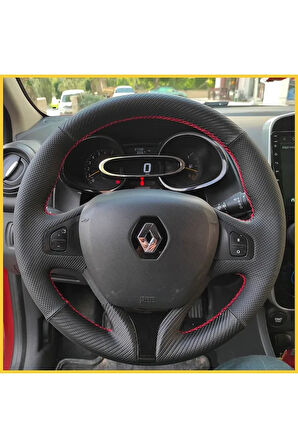 Clio 4 Faz 1 2014-2017 Araca Özel Direksiyon Kılıfı (ARACINIZIN DİREKSİYONUYLA TEYİT EDİNİZ)