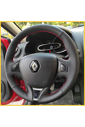 Clio 4 Faz 1 2014-2017 Araca Özel Direksiyon Kılıfı (ARACINIZIN DİREKSİYONUYLA TEYİT EDİNİZ)