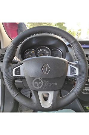 Megane 3 Araca Özel Direksiyon Kılıfı Derisi Olan Araçlara Uyumludur