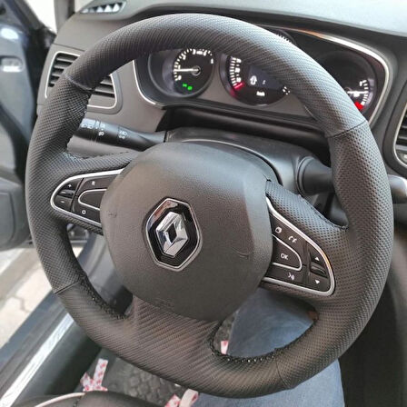 Megane 4 Araca Özel Direksiyon Kılıfı KARBON NOKTA