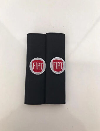 Fiat Nakışlı Egea Linea Deri 1 Çift Boyun Yastık Ve 1 Çift Kemer Pedi