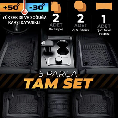 Promats  Maxımum Binek Araçlara Uyumlu 4d Havuzlu Oto Paspas (GRİ)