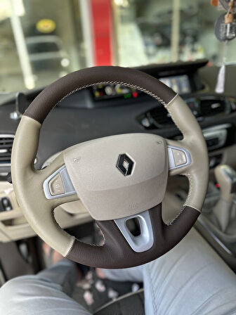 Renault Fluence TUŞLU Araca Özel Direksiyon Kılıfı (AÇIKLAMAYI OKUYUNUZ)