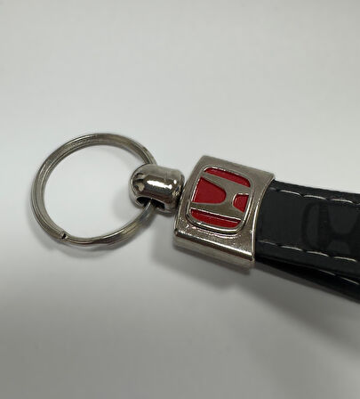 HONDA uyumlu Kabartmalı Logo Ve Yazılı Anahtarlık (SİYAH)
