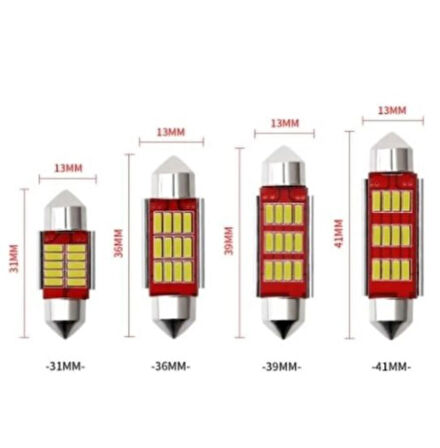 Sofit Led Canbus C5w Tavan Plaka Ampül 39 mm 2 Adet