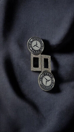 mercedes Logolu Ikaz Ses Susturucu Metal Toka 2 Adet