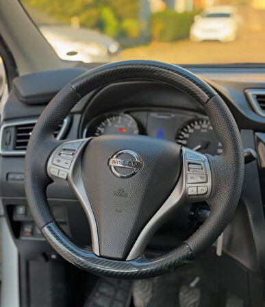 Nissan Qashqai 2014-2016 Araca Özel Direksiyon Kılıfı Uyumlu AÇIKLAMAYI OKUYUNUZ