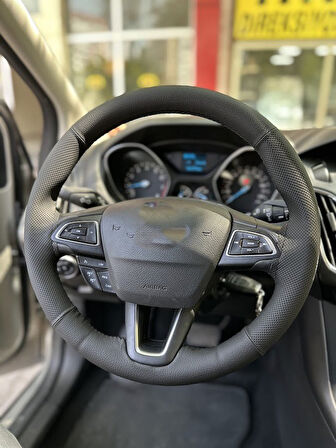 FOCUS 3,5 UNİVERSAL SİMİDE DİKİLEN KILIF NOKTA DÜZ SİYAH