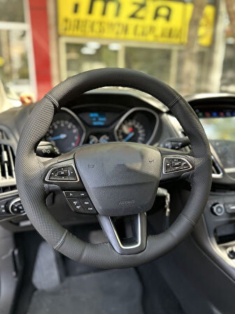 FOCUS 3,5 UNİVERSAL SİMİDE DİKİLEN KILIF NOKTA DÜZ SİYAH