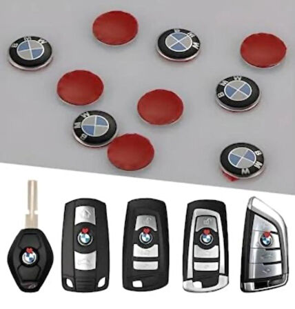 Bmw Uyumlu Anahtar Amblemi Logo 1 Adet 11 mm 1.1 cm Damla ETİKET